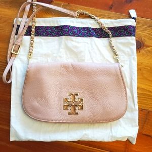 Tory Burch pale pink crossbody/clutch bag